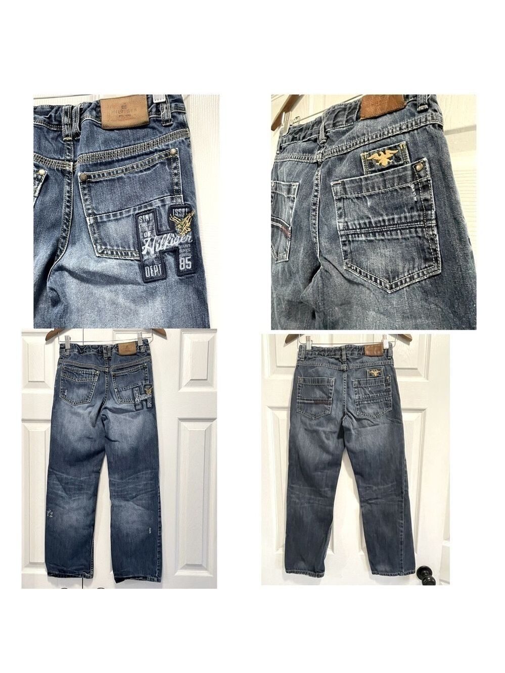 Tommy Hilfiger Jeans Bundle Lot 2 pairs Boys Jeans adjustable waist size 12
